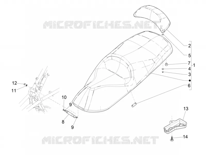 Saddle/seats PIAGGIO PIAGGIO-SCOOTER 500 MP3 2021  MP3 500 Sport Advanced Euro 5