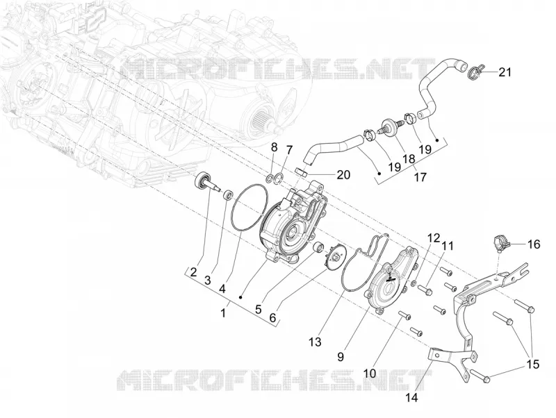 WATERPUMP PIAGGIO PIAGGIO-SCOOTER 125 MYMOOVER 2021  Mymoover 125 Delivery 4T 4V Euro 5
