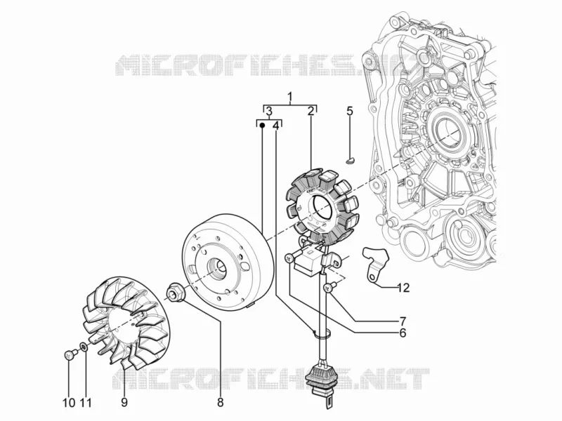Cdi magneto assy PIAGGIO PIAGGIO-SCOOTER 50 TYPHOON 2012  Typhoon 50 2T Euro 2