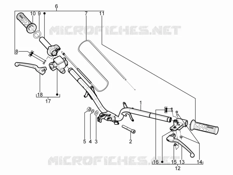Handlebars - Master cil. PIAGGIO PIAGGIO-SCOOTER 50 TYPHOON 2012  Typhoon 50 2T Euro 2