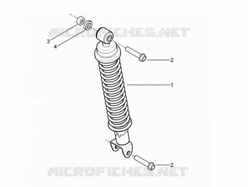Rear suspension - Shock absorber/s PIAGGIO PIAGGIO-SCOOTER 50 TYPHOON 2015  Typhoon 50 2T Euro 2