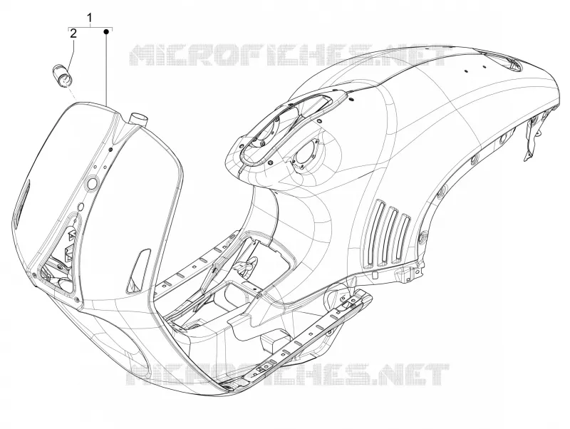 Frame/bodywork VESPA VESPA-SCOOTER 125 946 2021  946 125 Euro 5 ABS Christian Dior