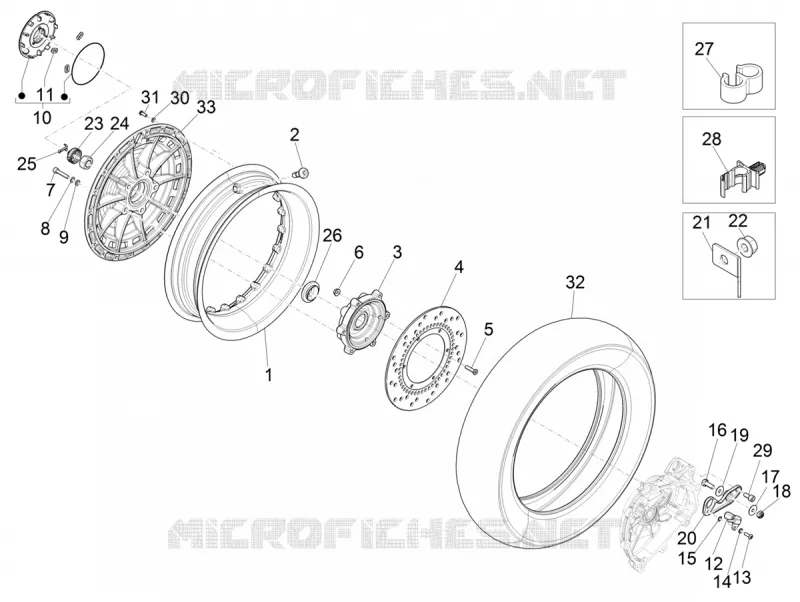 REAR WHEEL VESPA VESPA-SCOOTER 150 946 2021  946 150 4T 3V Euro 4 ABS Christian Dior
