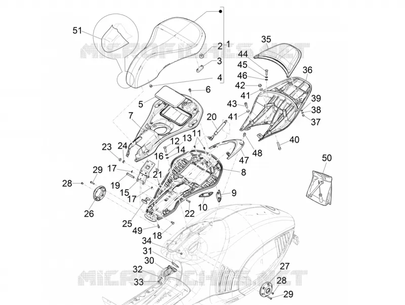 Saddle/seats VESPA VESPA-SCOOTER 150 946 2021  946 150 Euro 4 ABS Christian Dior