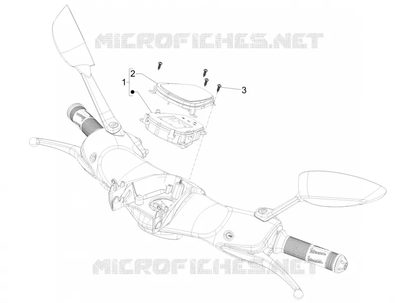 Meter combination - Cruscotto VESPA VESPA-SCOOTER 150 946 2021  946 150 Euro 5 ABS Christian Dior