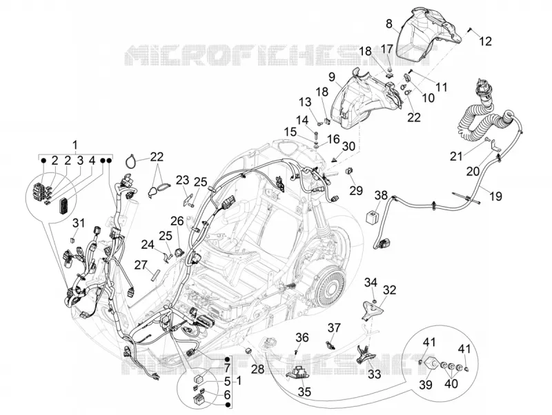 MAIN WIRING HARNESS VESPA VESPA-SCOOTER ELECTRIC ELETTRICA 2021  Elettrica 25 km/h SCH Euro 5