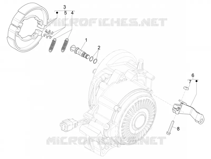 REAR BRAKE - SHOES VESPA VESPA-SCOOTER ELECTRIC ELETTRICA 2021  Elettrica 45 km/h Euro 5