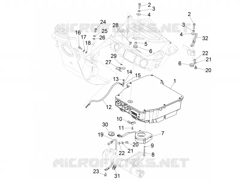 Electrical system components VESPA VESPA-SCOOTER ELECTRIC ELETTRICA 2021  Elettrica 70 km/h Euro 5