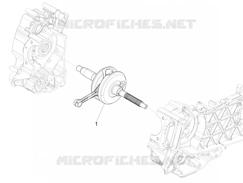CRANKSHAFT VESPA VESPA-SCOOTER 125 GTS 2019  GTS 125 Super 4T Euro 5 ABS