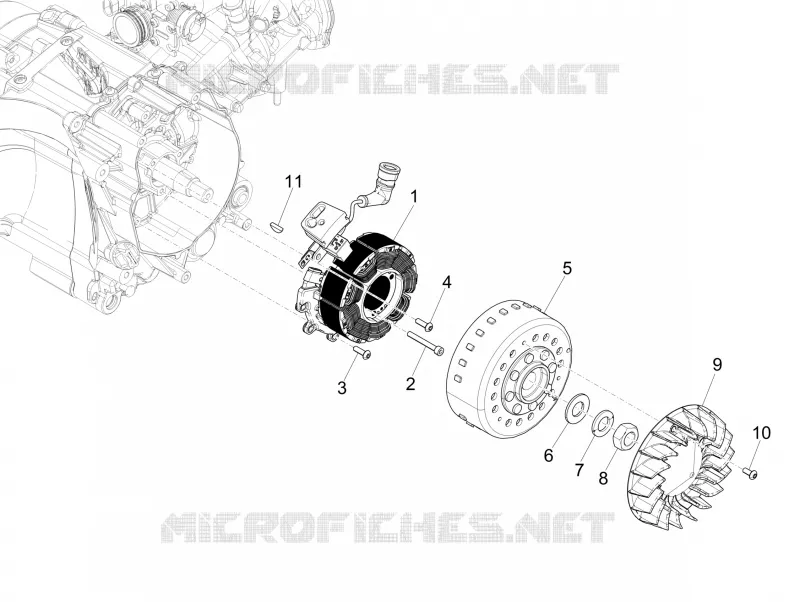 Cdi magneto assy VESPA VESPA-SCOOTER 125 GTS 2017  GTS 125 Super 4T Euro 5 ABS