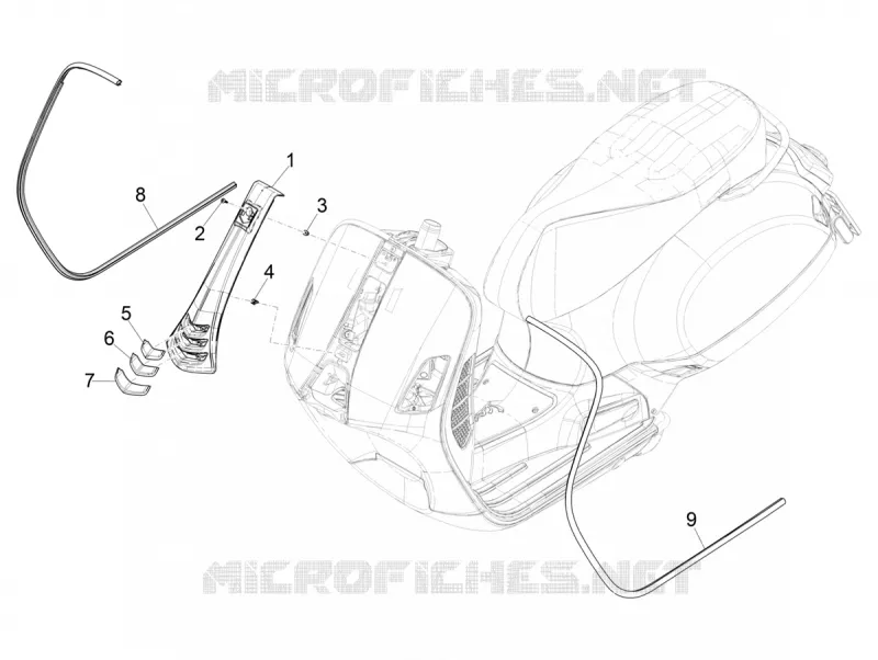 Front shield VESPA VESPA-SCOOTER 125 GTS 2020  GTS 125 Super 4T Euro 5 ABS
