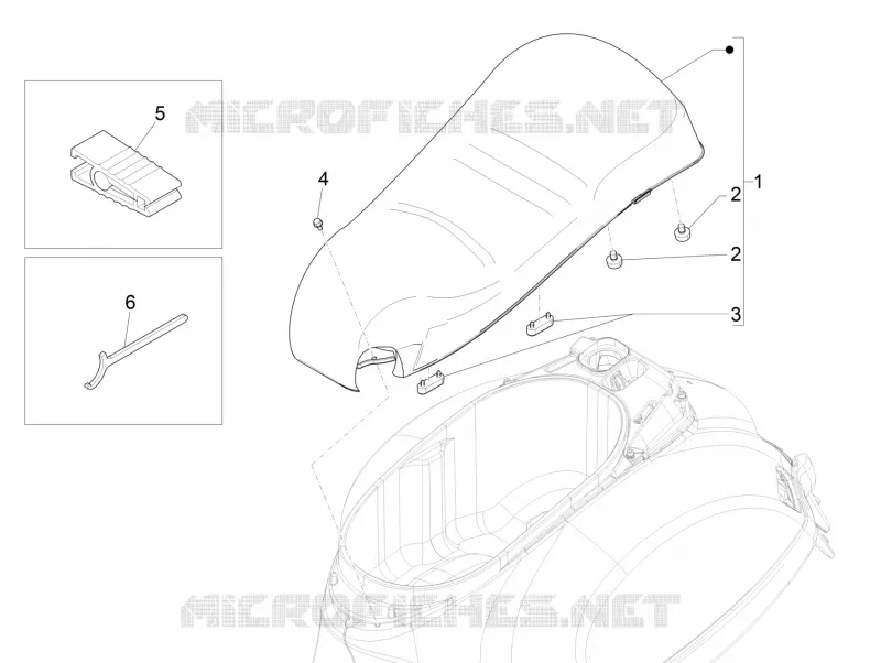 Saddle/seats VESPA VESPA-SCOOTER 125 GTS 2021  GTS 125 Super 4T Euro 5 ABS