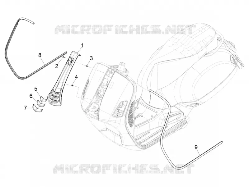 Front shield VESPA VESPA-SCOOTER 125 GTS 2021  GTS 125 Super 4T Euro 5 ABS