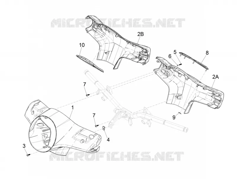 Handlebars coverages VESPA VESPA-SCOOTER 125 GTS 2021  GTS 125 Super 4T Euro 5 ABS