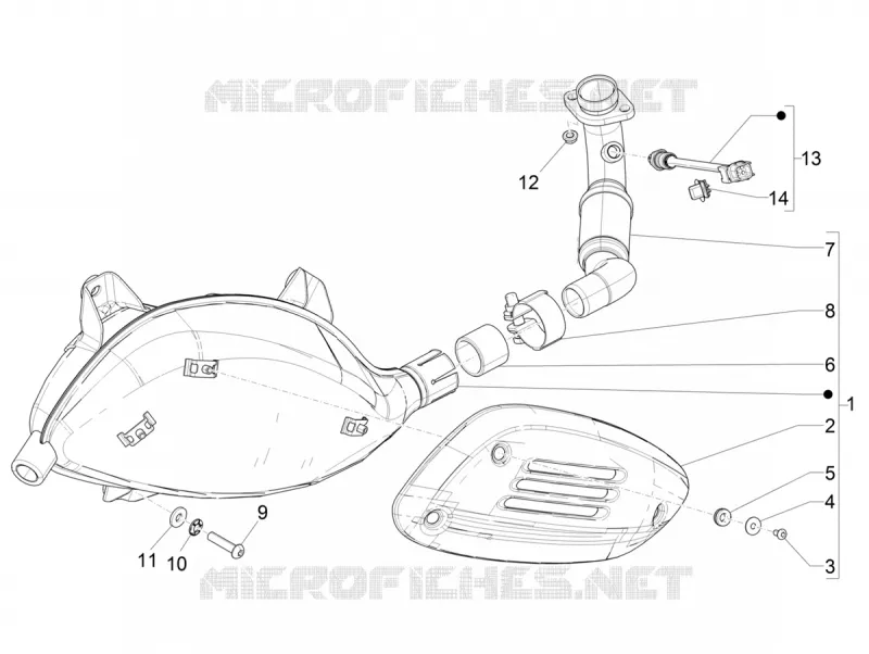 EXHAUST VESPA VESPA-SCOOTER 300 GTV 2020  GTV 300 HPE SEI GIORNI ie Euro 5 ABS
