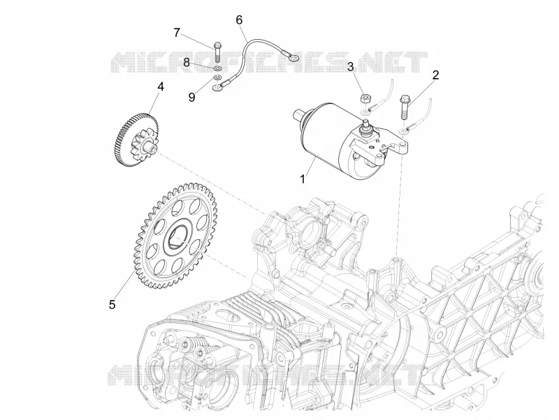 Stater - Electric starter VESPA VESPA-SCOOTER 125 PRIMAVERA 2021  Primavera 125 3V Euro 5 ABS