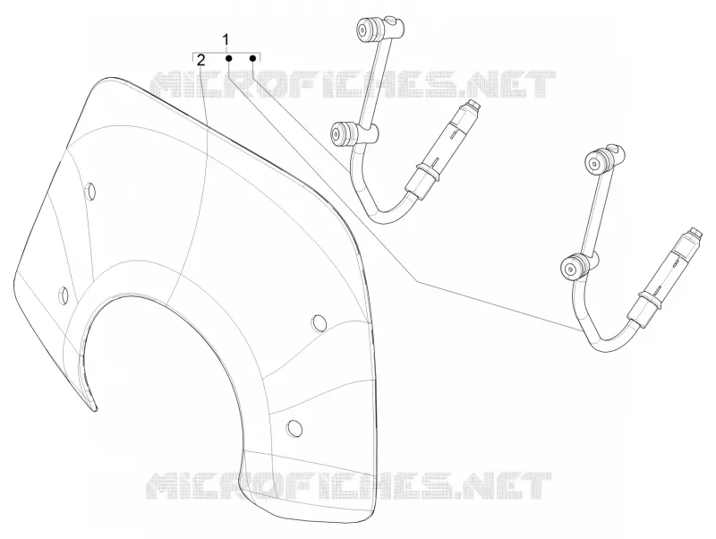Windshield - Glass VESPA VESPA-SCOOTER 150 PRIMAVERA 2020  Primavera 150 Euro 5 ABS