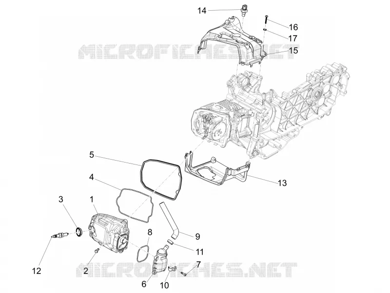 Cylinder head cover VESPA VESPA-SCOOTER 150 PRIMAVERA 2021  Primavera 150 75° Anniversario Euro 4 / Euro 5
