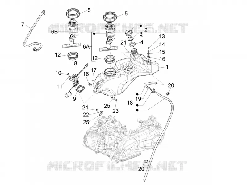Tank VESPA VESPA-SCOOTER 150 PRIMAVERA 2021  Primavera 150 75° Anniversario Euro 4 / Euro 5