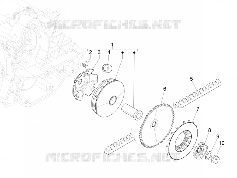 Driving pulley VESPA VESPA-SCOOTER 50 PRIMAVERA 2021  Primavera 50 25 km/h Euro 5