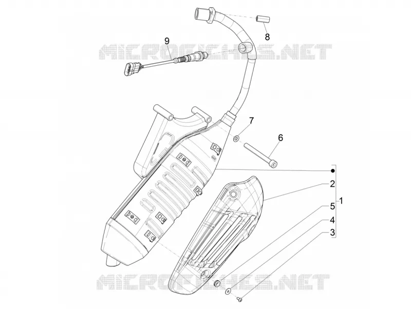 EXHAUST VESPA VESPA-SCOOTER 50 PRIMAVERA 2020  Primavera 50 Euro 4