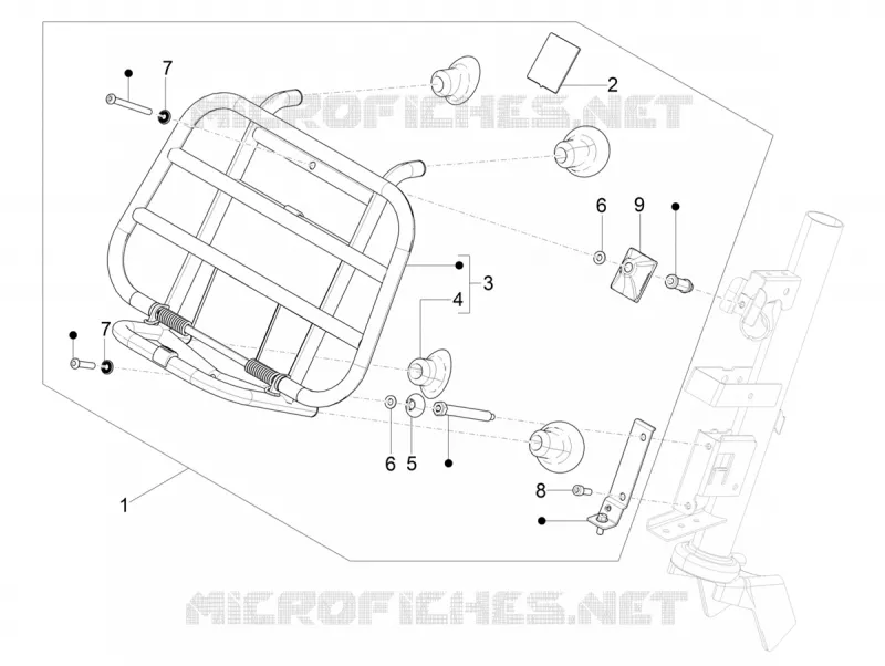Front luggage rack VESPA VESPA-SCOOTER 50 PRIMAVERA 2020  Primavera 50 Euro 4