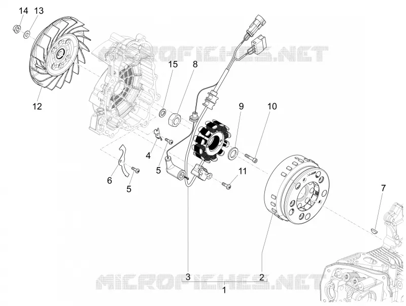 Cdi magneto assy VESPA VESPA-SCOOTER 125 SPRINT 2022  Sprint 125 4T 3V Euro 5