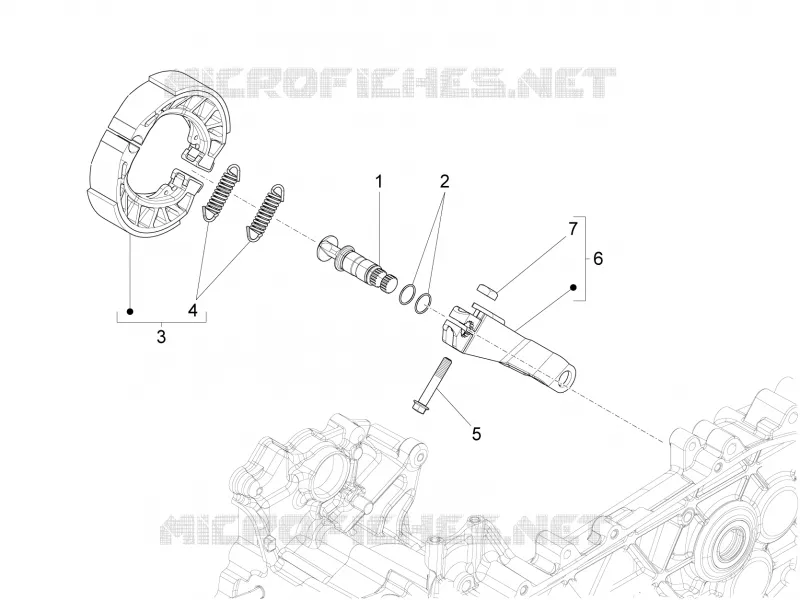 REAR BRAKE - SHOES VESPA VESPA-SCOOTER 125 SPRINT 2022  Sprint 125 4T 3V Euro 5