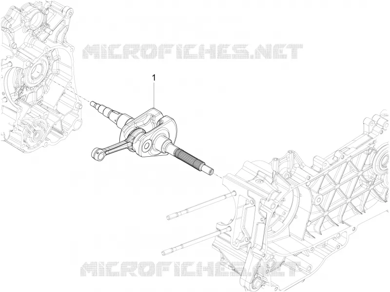 CRANKSHAFT VESPA VESPA-SCOOTER 150 SPRINT 2021  Sprint 150 Euro 5 Racing Sixties