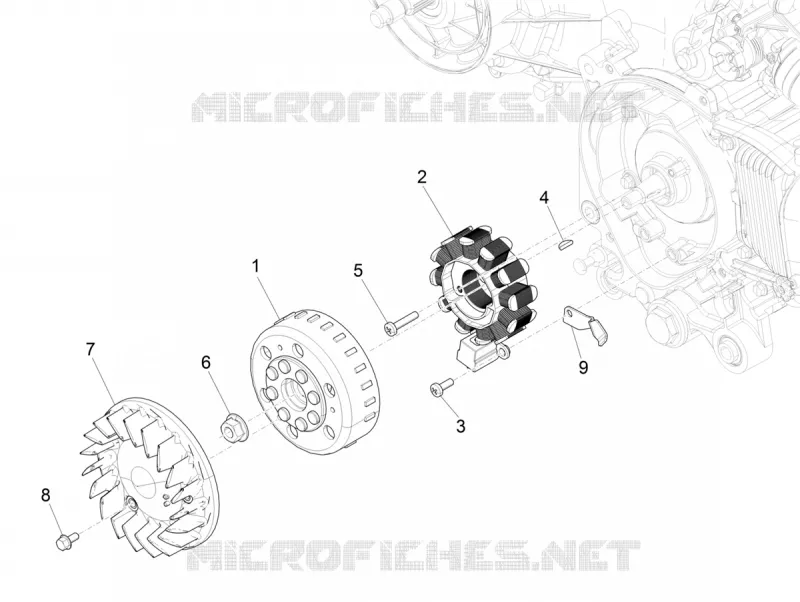Cdi magneto assy VESPA VESPA-SCOOTER 50 SPRINT 2020  Sprint 50 25 km/h Euro 5