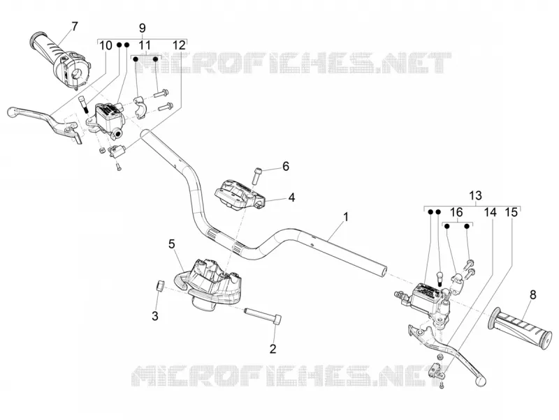 Handlebars - Master cil. PIAGGIO PIAGGIO-SCOOTER ELECTRIC PIAGGIO-1 2021  Piaggio 1 Moped 25Km/h