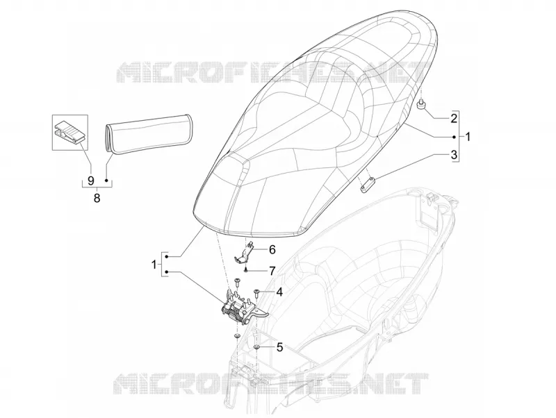 Saddle/seats PIAGGIO PIAGGIO-SCOOTER 310 MP3 2024  MP3 310 hpe - 310 hpe Sport E5+