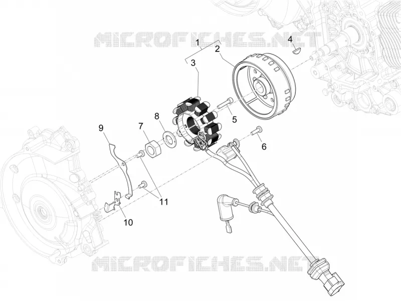 Cdi magneto assy PIAGGIO PIAGGIO-SCOOTER 125 LIBERTY 2024  Liberty 125 i-get 4T 3V E5+