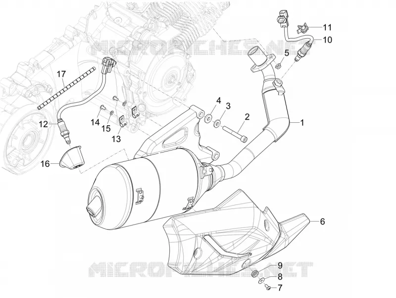EXHAUST PIAGGIO PIAGGIO-SCOOTER 125 LIBERTY 2024  Liberty 125 i-get 4T 3V E5+