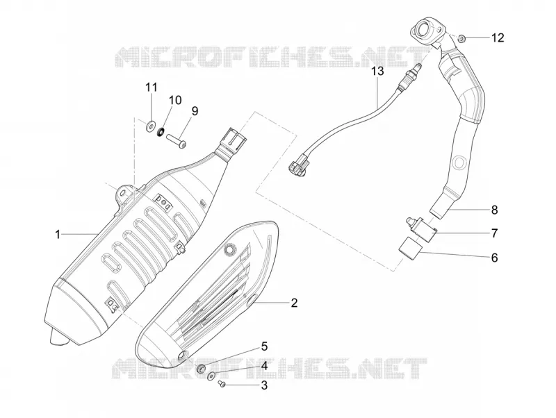 EXHAUST VESPA VESPA-SCOOTER 125 GTS 2024  Vespa GTS 125 ABS E5 Super - Super Sport - Super Tech