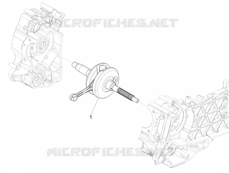 CRANKSHAFT VESPA VESPA-SCOOTER 125 GTS 2024  Vespa GTS 125 E5+ Classic - Super - Super Sport