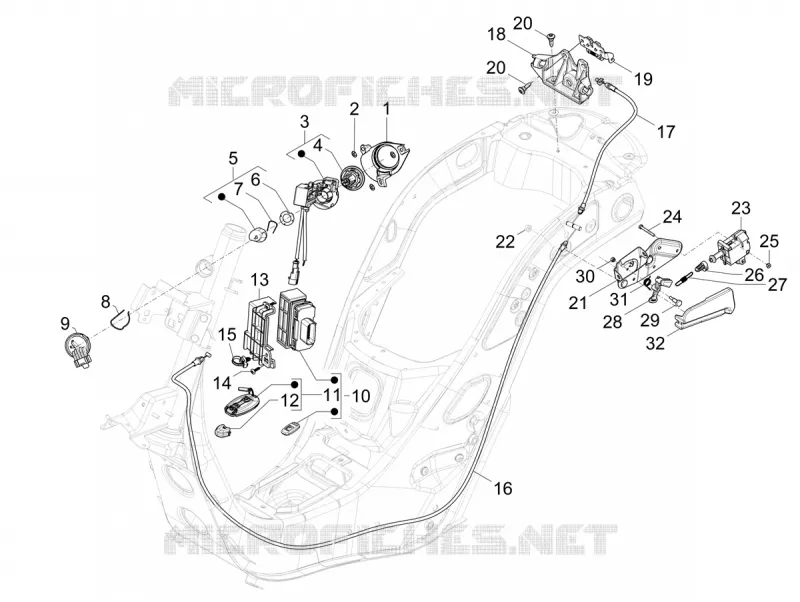 LOCKS VESPA VESPA-SCOOTER 125 GTS 2025  Vespa GTS 125 E5+ Super Tech