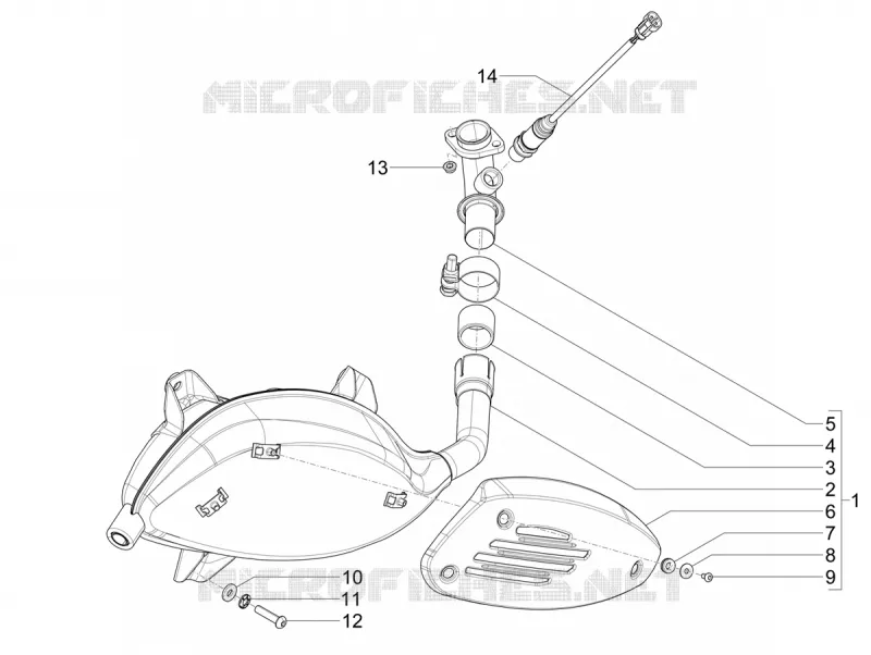 EXHAUST VESPA VESPA-SCOOTER 300 GTS 2023  Vespa GTS 300 Super HPE 4T / 4V ie ABS E5