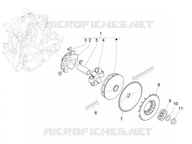 Driving pulley VESPA VESPA-SCOOTER 50 PRIMAVERA 2023  Primavera 50 4T 3V Euro 5