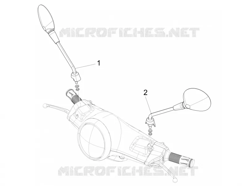 MIRRORS VESPA VESPA-SCOOTER 50 PRIMAVERA 2023  Vespa Primavera 50 4T 3V ie ABS E5 Mickey Mouse