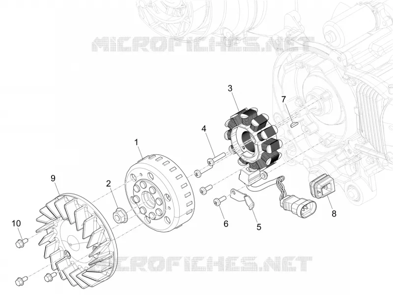 Cdi magneto assy VESPA VESPA-SCOOTER 50 PRIMAVERA 2024  Vespa Primavera 50 E5