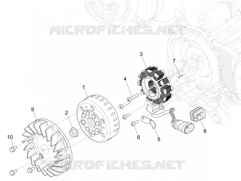 Cdi magneto assy VESPA VESPA-SCOOTER 50 PRIMAVERA 2024  Vespa Primavera 50 E5 RED