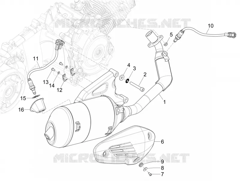 EXHAUST VESPA VESPA-SCOOTER 125 PRIMAVERA 2024  Vespa Primavera 125 Batik E5+