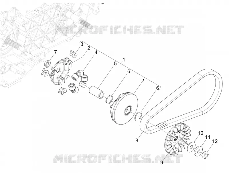 Driving pulley VESPA VESPA-SCOOTER 125 PRIMAVERA 2024  Vespa Primavera 125 TECH E5+