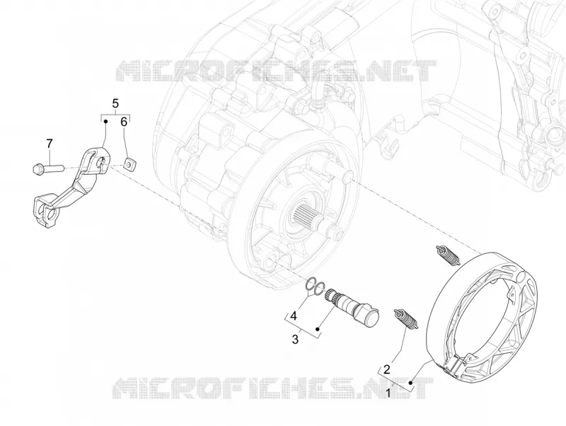 REAR BRAKE - SHOES VESPA VESPA-SCOOTER 125 PRIMAVERA 2024  Vespa Primavera 125 TECH E5+