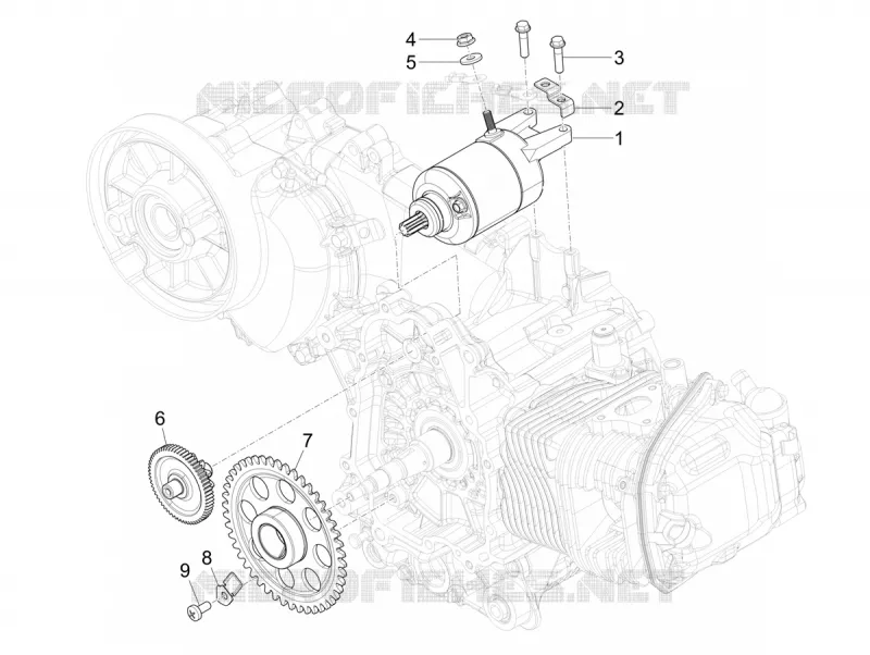 Stater - Electric starter VESPA VESPA-SCOOTER 125 PRIMAVERA 2024  Vespa Primavera 125 TECH E5+