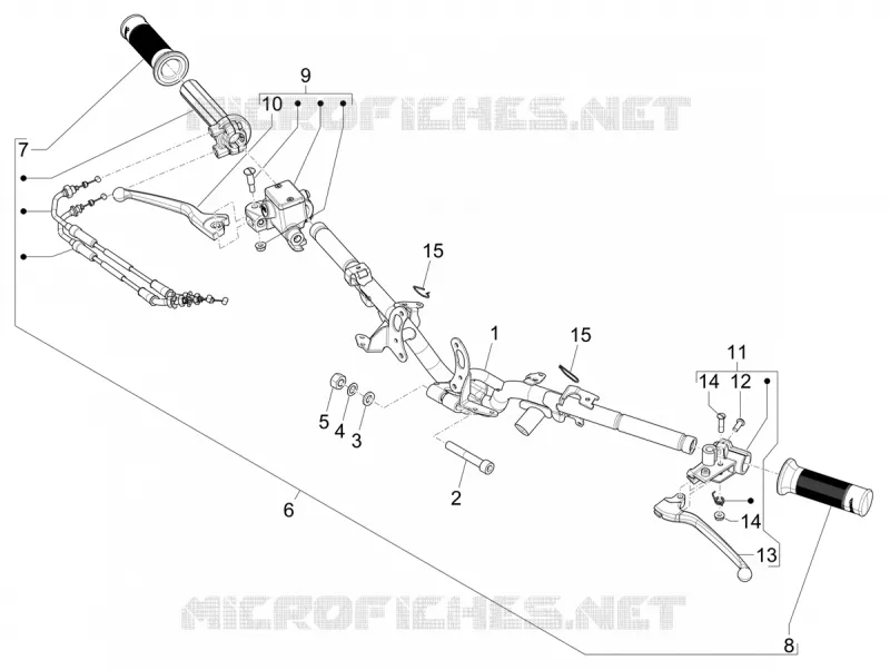 Handlebars - Master cil. VESPA VESPA-SCOOTER ELECTRIC PRIMAVERA 2023  Vespa Primavera Elettrica 45 Km/h