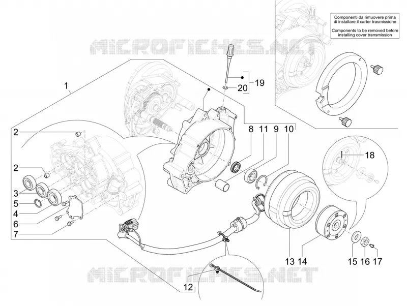 Componenti motore elettrico VESPA VESPA-SCOOTER ELECTRIC PRIMAVERA 2024  Vespa Primavera Elettrica TECH 70 km/h