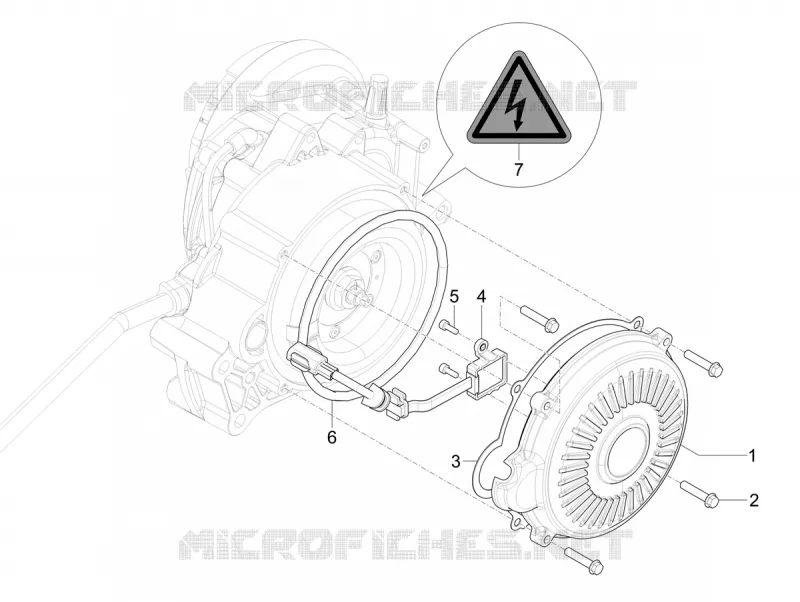 CRANKCASE COVER VESPA VESPA-SCOOTER ELECTRIC PRIMAVERA 2024  Vespa Primavera Elettrica TECH RED 70 km/h