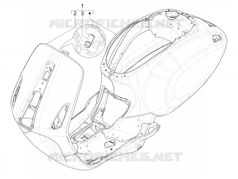 Frame/bodywork VESPA VESPA-SCOOTER ELECTRIC PRIMAVERA 2024  Vespa Primavera Elettrica TECH RED 70 km/h